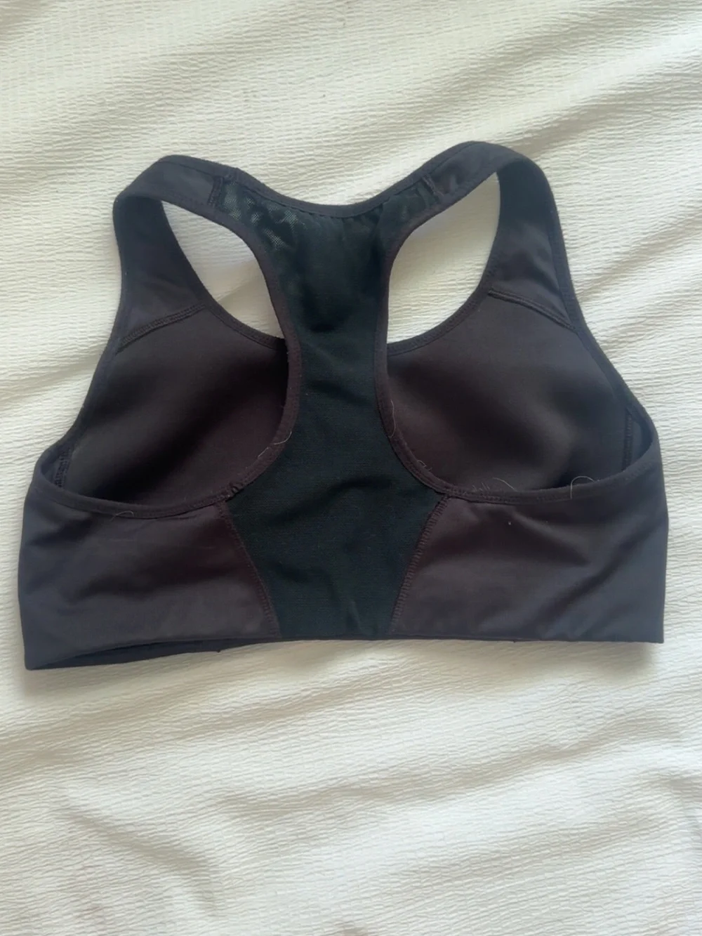 Nike Black Sports Bra with White Swoosh Racerback